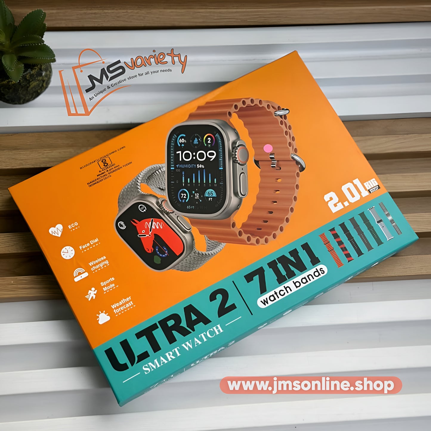 JMS Ultra 2 Smart Watch 7IN1 Combo