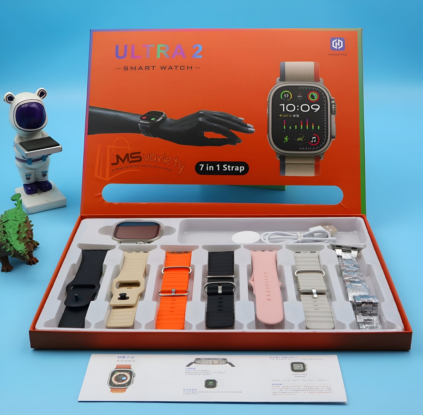Ultra 2 Smart Watch 7IN1 Combo