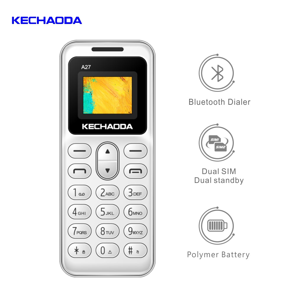 KECHAODA A27 Keypad Dual Sim Mini Mobile Phone