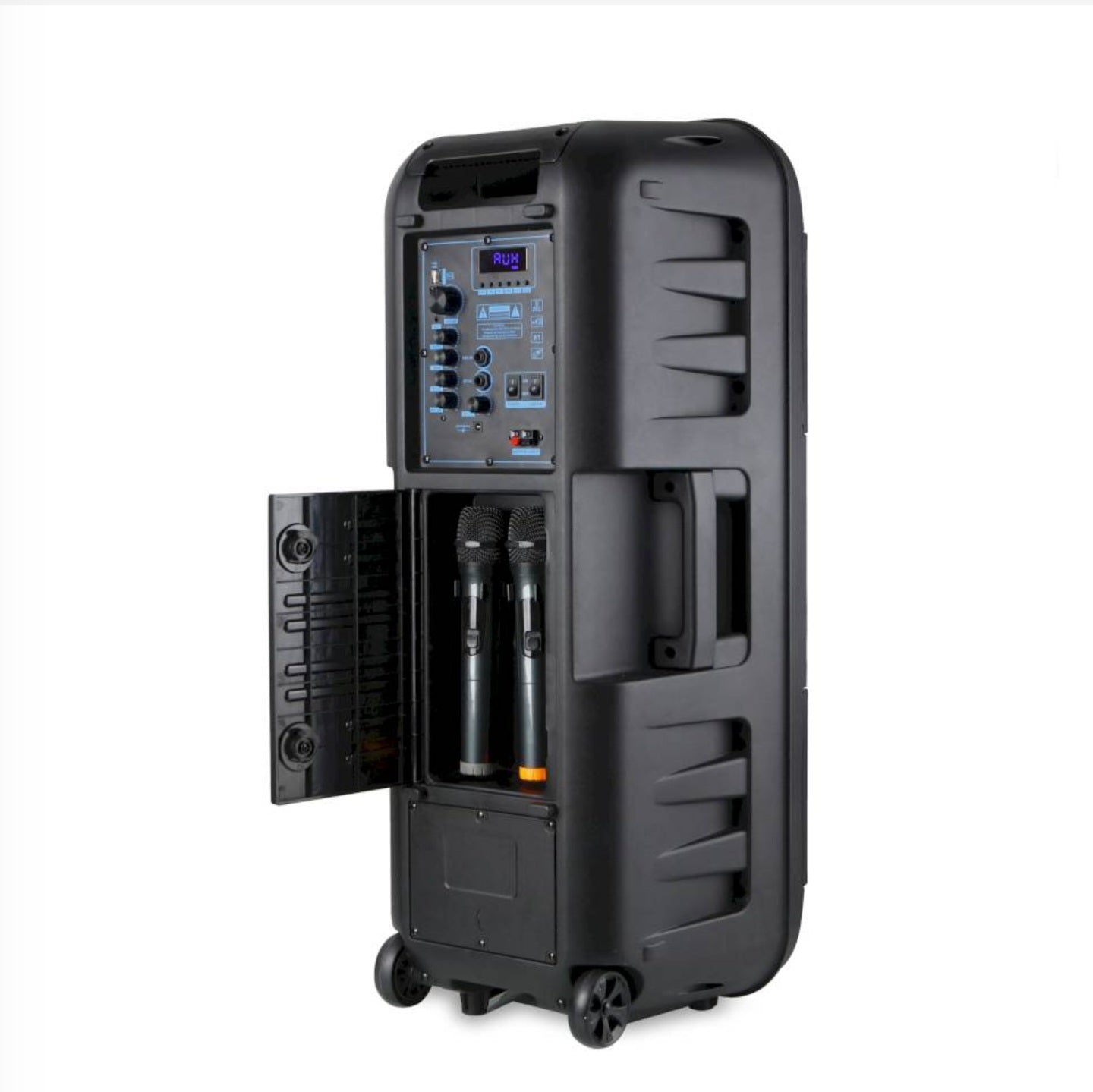 MZ S691 WIRELESS BLUETOOTH SPEAKER Big Size 12*2 With 2 UHF Mic