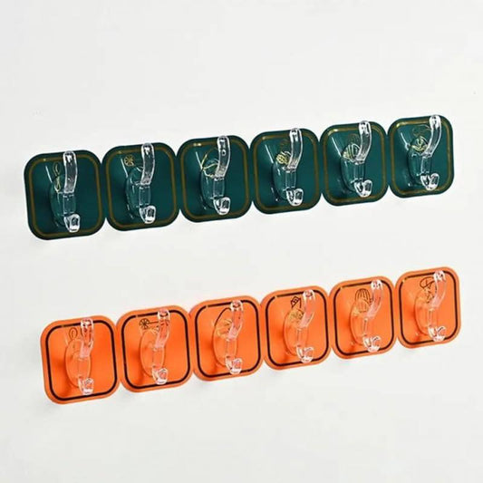 30 pcs Self Adhesive Hook Colorful