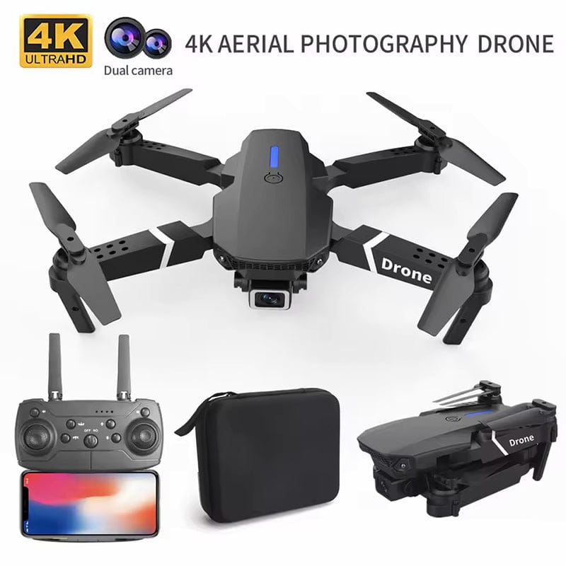 E88 PRO DRONE CAMERA DOUBLE BATTERY AND DOUBLE CAMERA