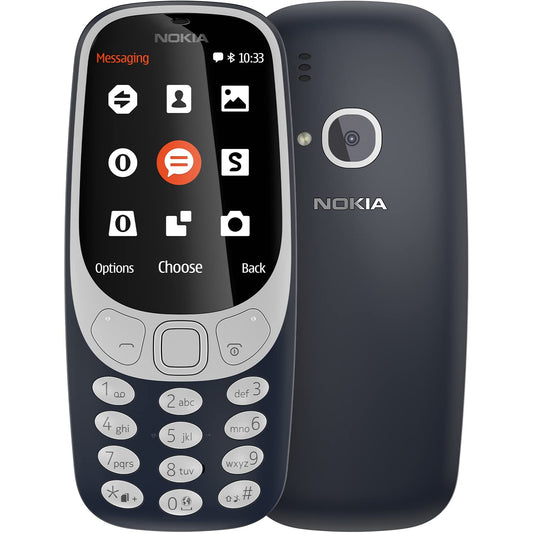 Nokia 3310 Dual SIM Feature Phone with MP3 Player, Wireless FM Radio and Rear Camera, Import stock