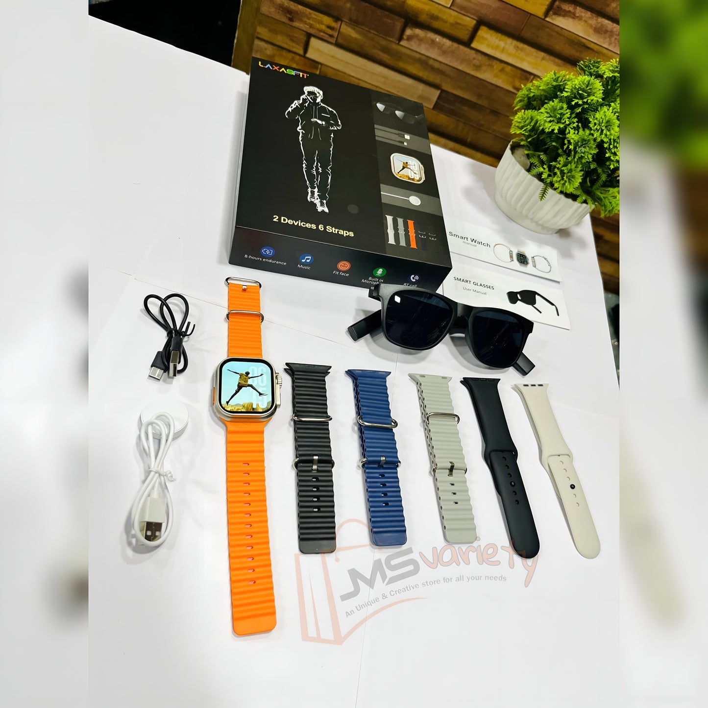 Smart Watch Combo With Smart Goggles